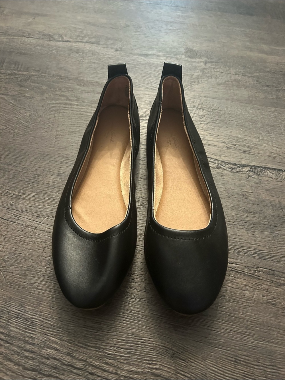 Black Women's Ballet Flats - Smooth Slip-On Loafers